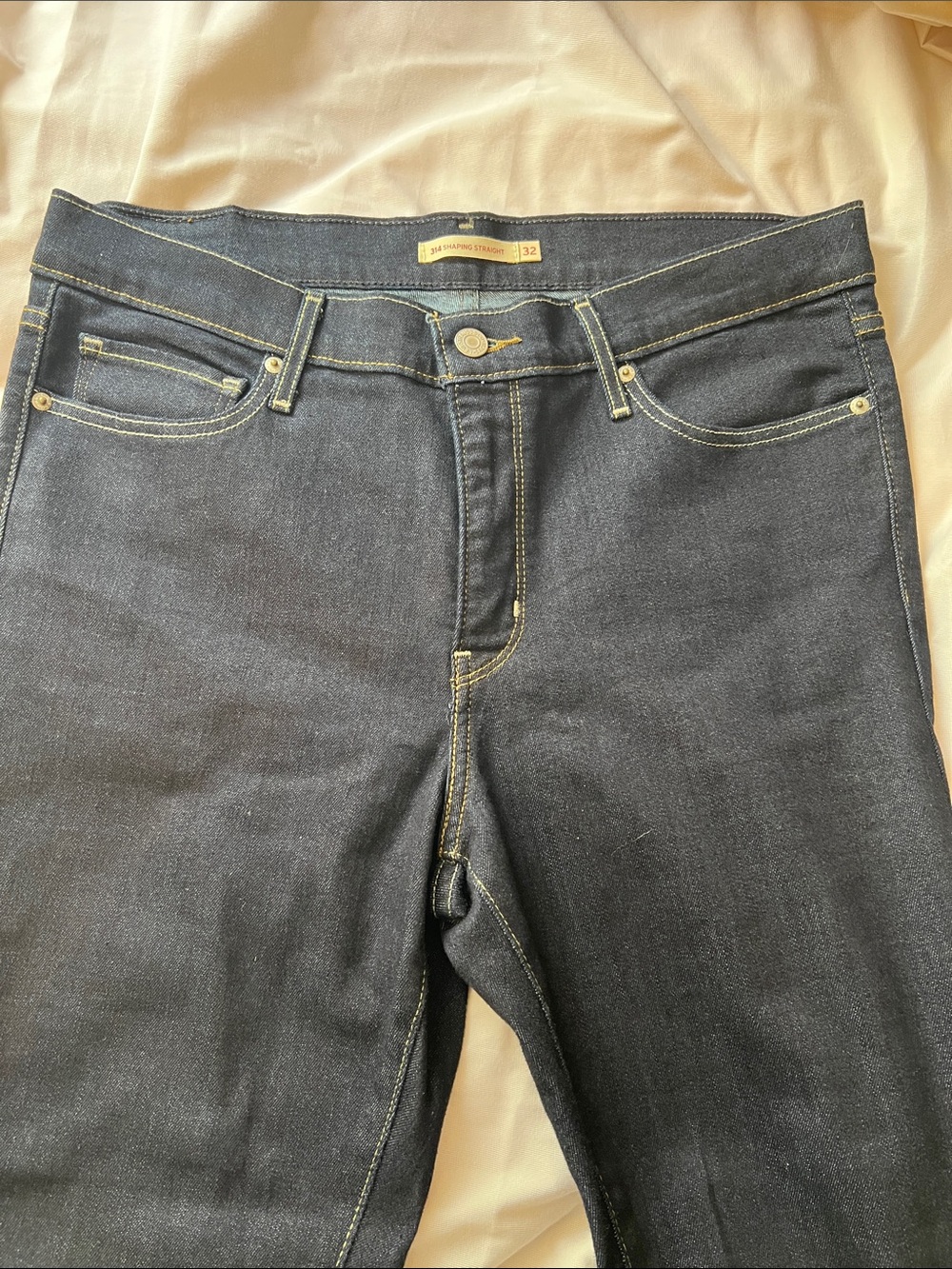 Levi's Dark Indigo High-Rise Slim Jeans